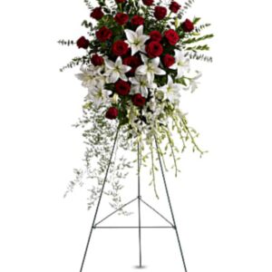 Teleflora’s Lily & Rose Tribute Spray